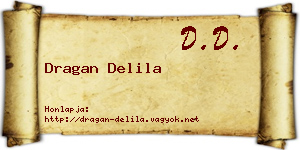 Dragan Delila névjegykártya